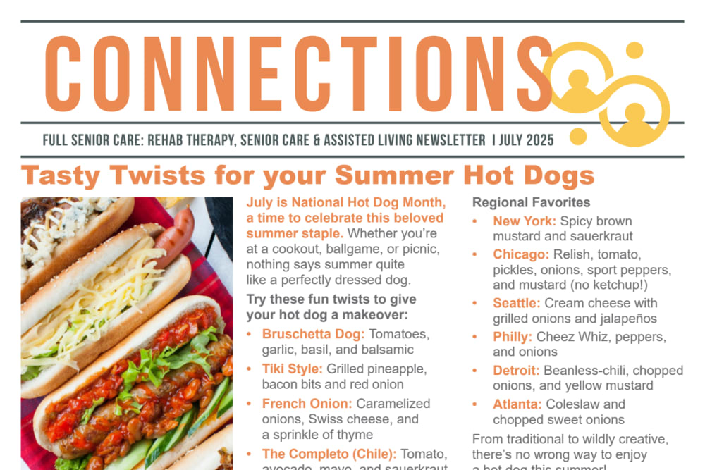 July 2025 Newsletter at Montello Care Center in Montello, Wisconsin