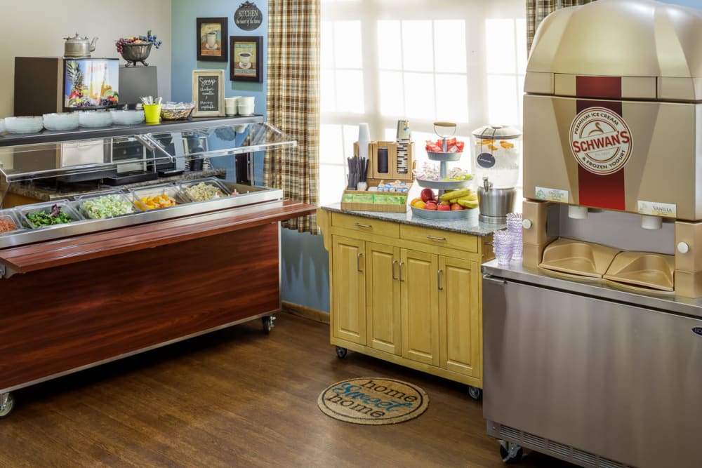 Resident snack bar at Glenwood Place in Marshalltown, Iowa.