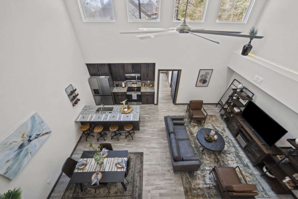 Interior view of an apartment at Settlers Trail Apartments in Lindale, Texas
