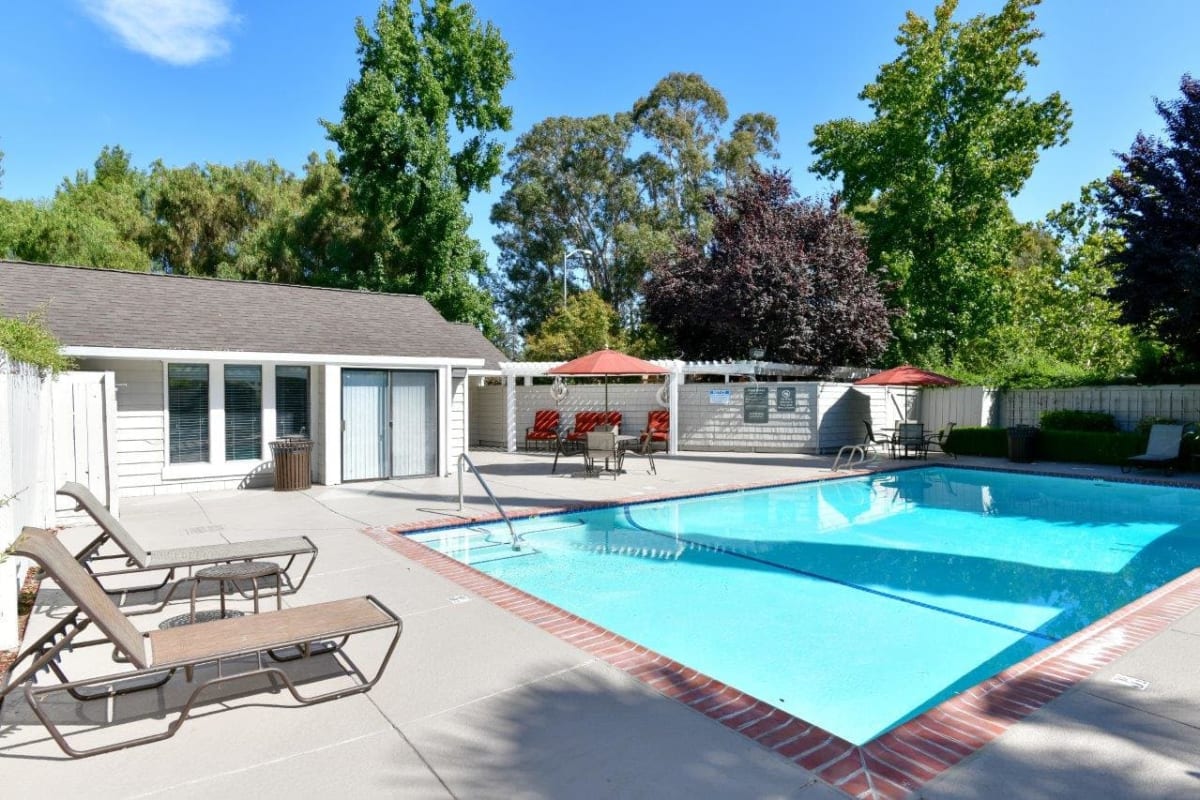 Pool area at The Crossing At Arroyo Trail in Livermore, California