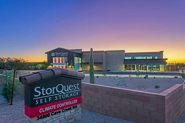 Boxes for purchase at StorQuest Self Storage in Carefree, Arizona