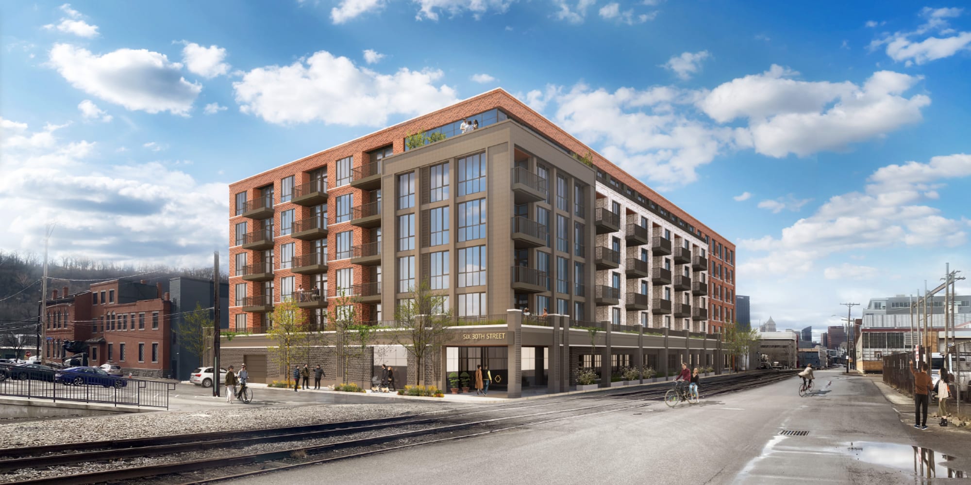 Charming modern building at The Maxx and The Alexandra in Pittsburgh, Pennsylvania