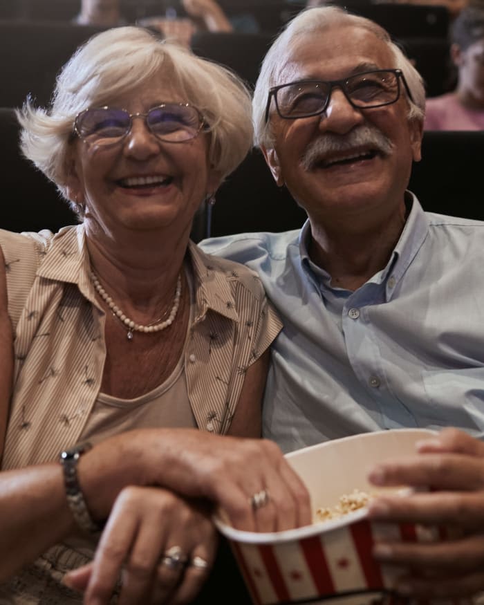 Residents watching a movie in a theater near The Springs at The Waterfront in Vancouver, Washington