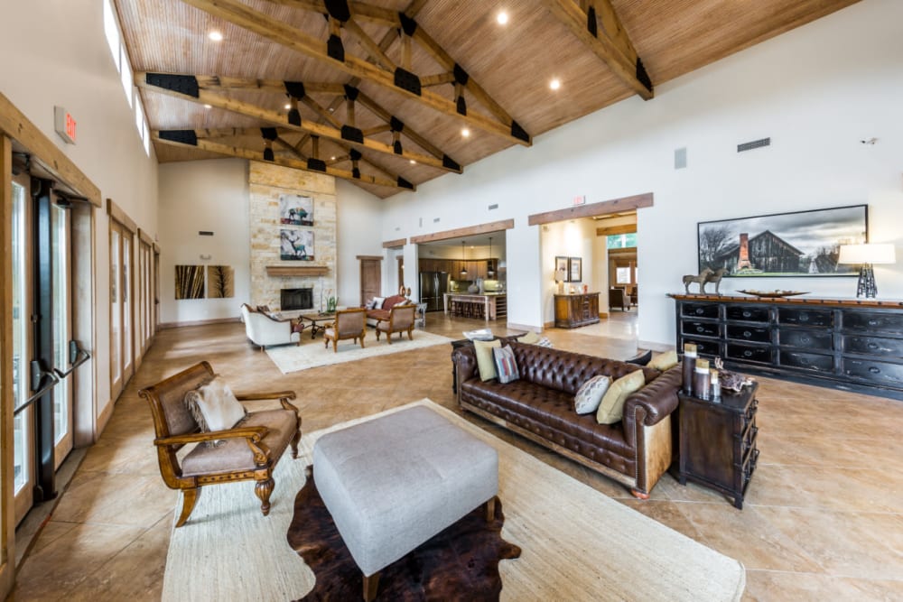 Community clubhouse at Marquis at Canyon Ridge in Austin, Texas
