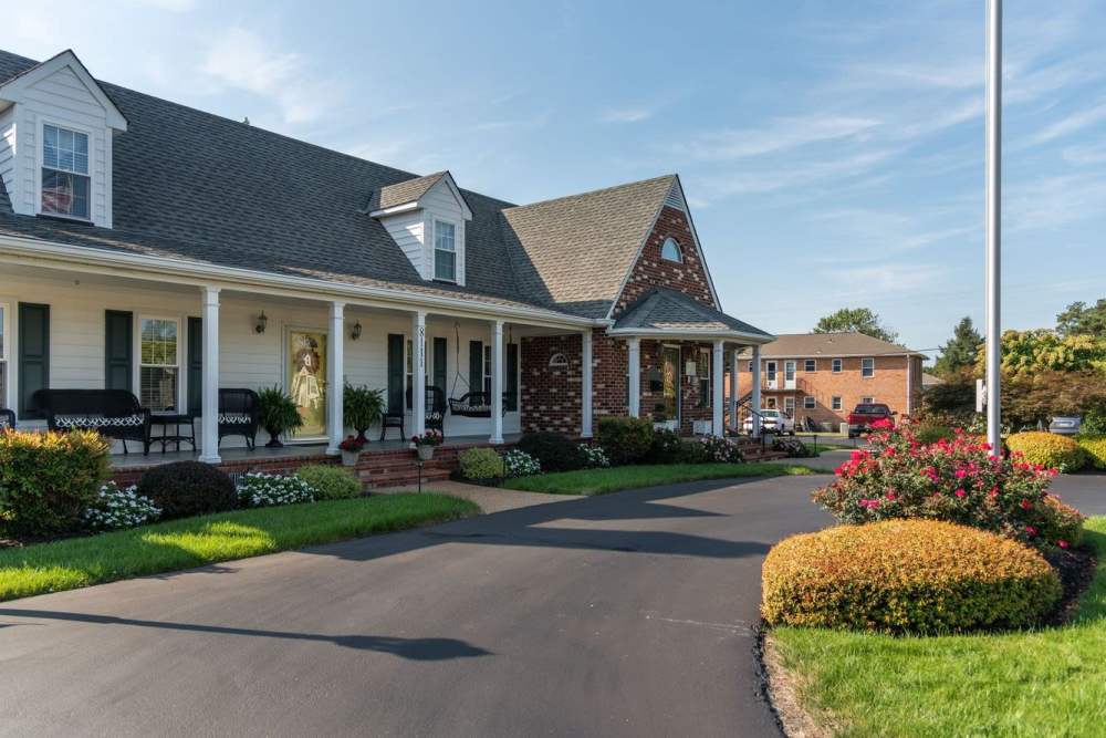 View of community exterior at Signal Point Apartments in Mechanicsville, Virginia