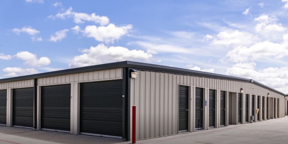 Drive-up storage units at Another Closet Storage in Fredericksburg, Texas