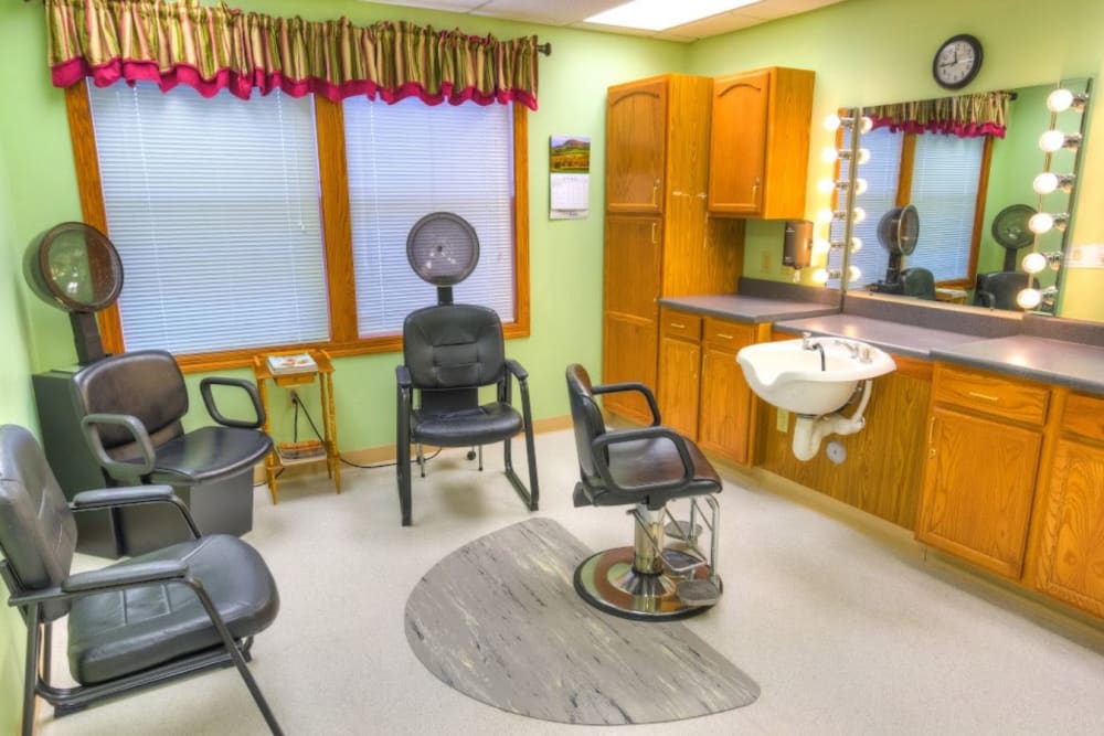Beauty salon at Addington Place of Mount Pleasant in Mt Pleasant, Iowa