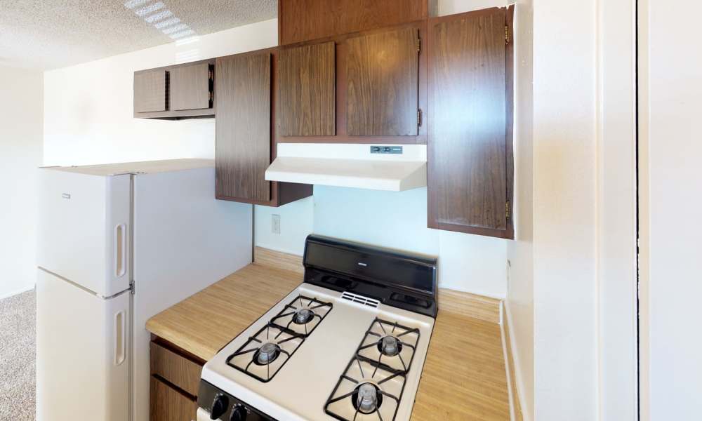 Kitchen area at Cross Timbers At Grand Street in Amarillo, Texas