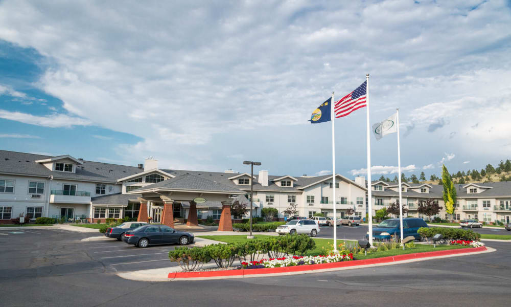 Main entrance at Touchmark on Saddle Drive in Helena, Montana