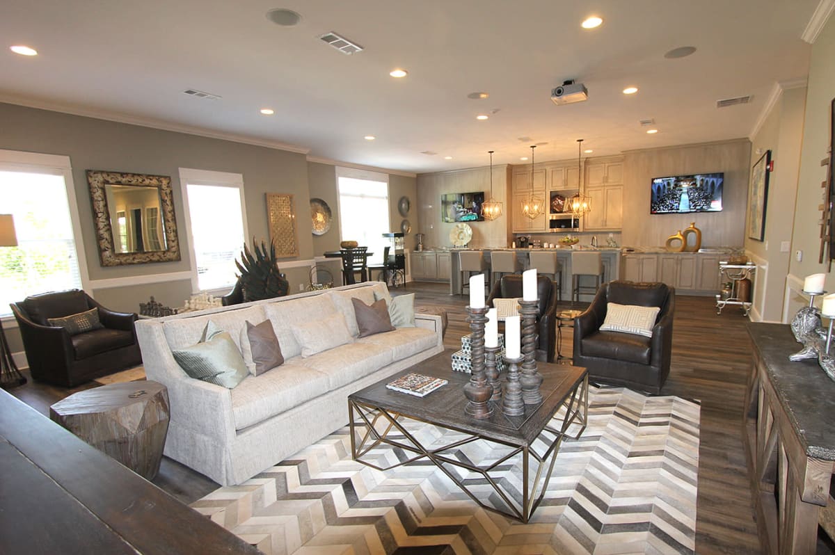 Interior clubhouse at Bowman Station in Macon, Georgia