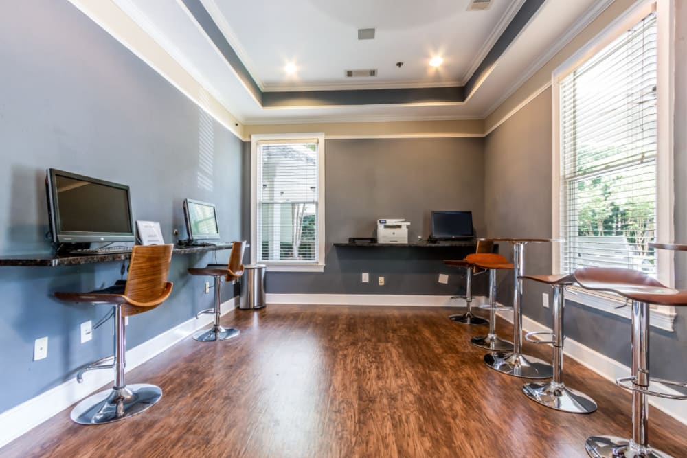Executive business area at Marquis at Sugarloaf in Duluth, Georgia