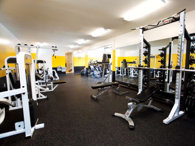 Mountaineer Village offers a spacious fitness center in Boone, North Carolina