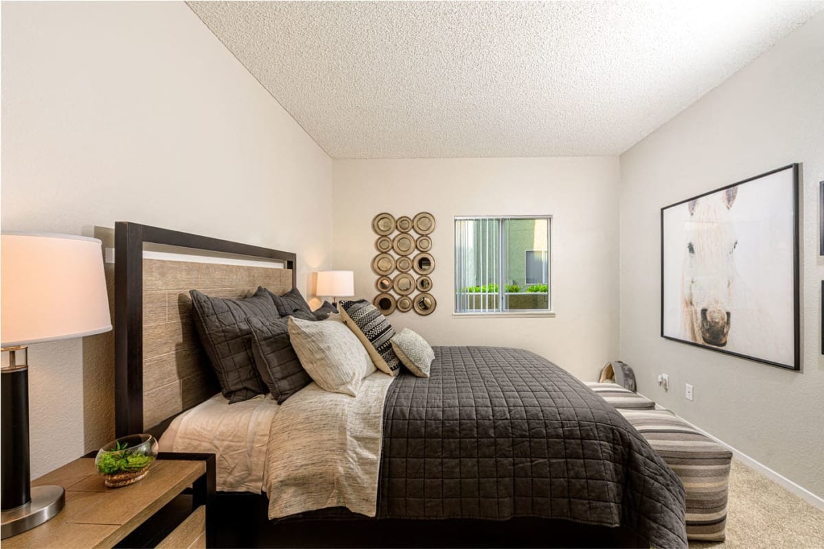 Bedroom at El Paseo in Tustin, California