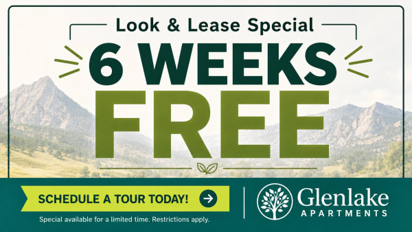 Current move-in special for Glenlake Apartments