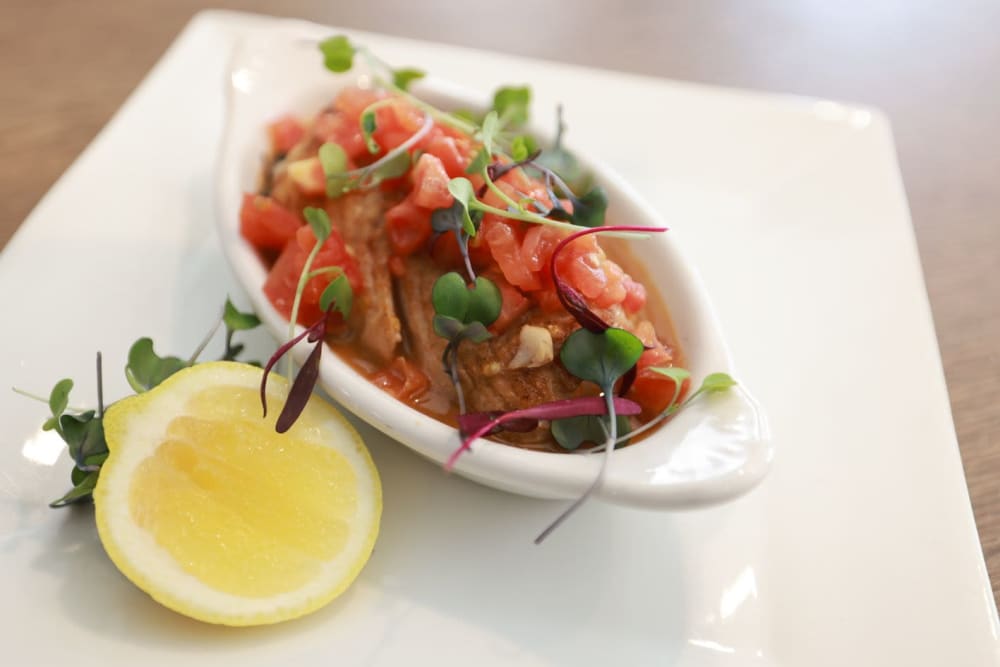 A delicious plate of food at The Madison Senior Living in Kansas City, Missouri