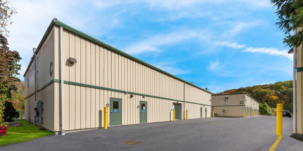 Exterior view of the facilities at StorQuest Express Self Service Storage in Briarcliff Manor, New York