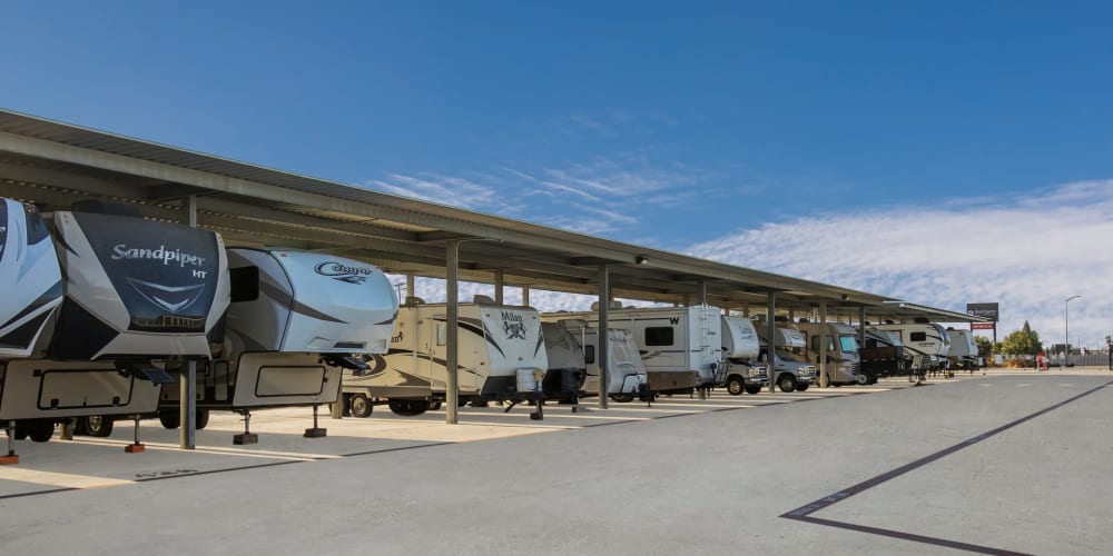 RV, Boat, and Auto storage at StorQuest Self Storage in Selma, California