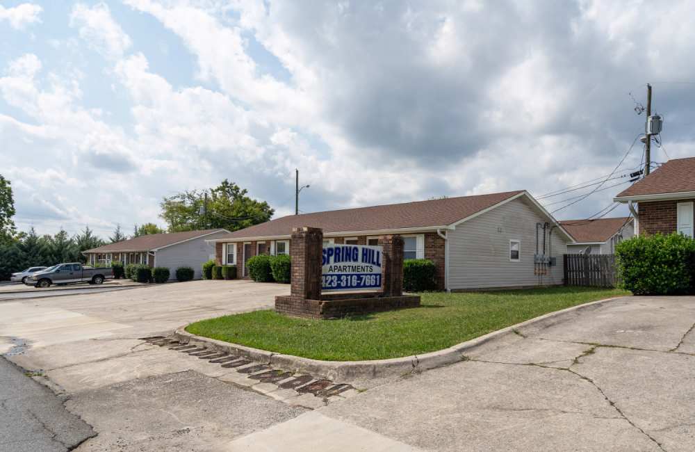 Entrance board at Spring Hill Apartments in Ringgold. GA