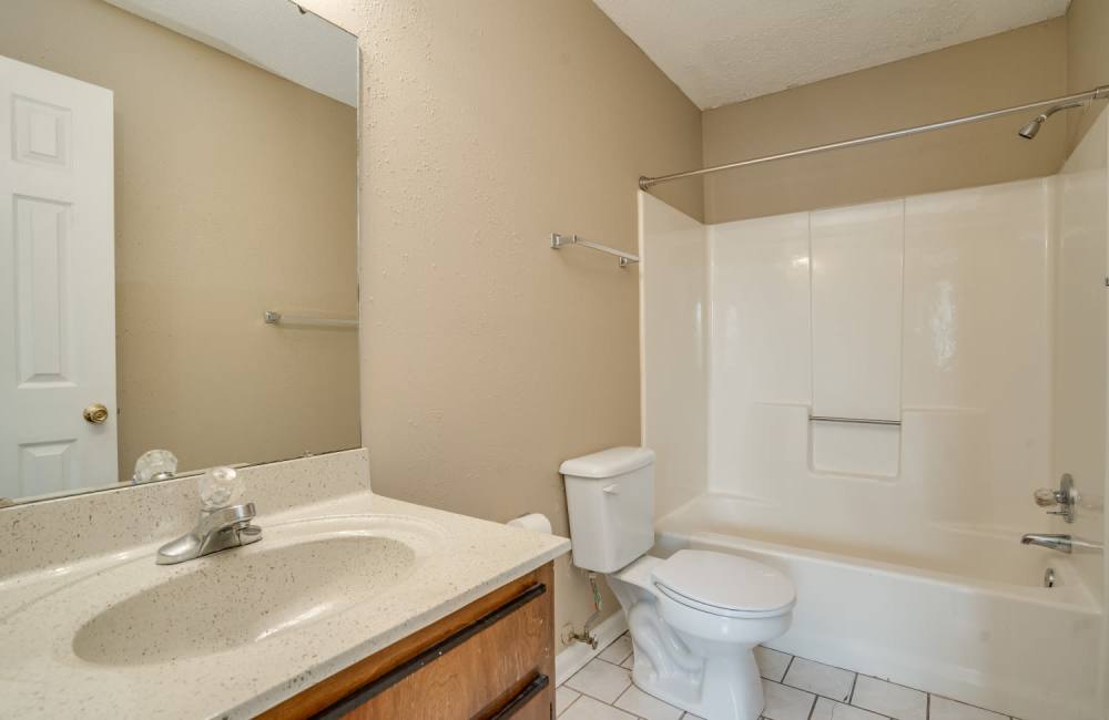 Bathroom at Spring Hill Apartments in Ringgold. GA