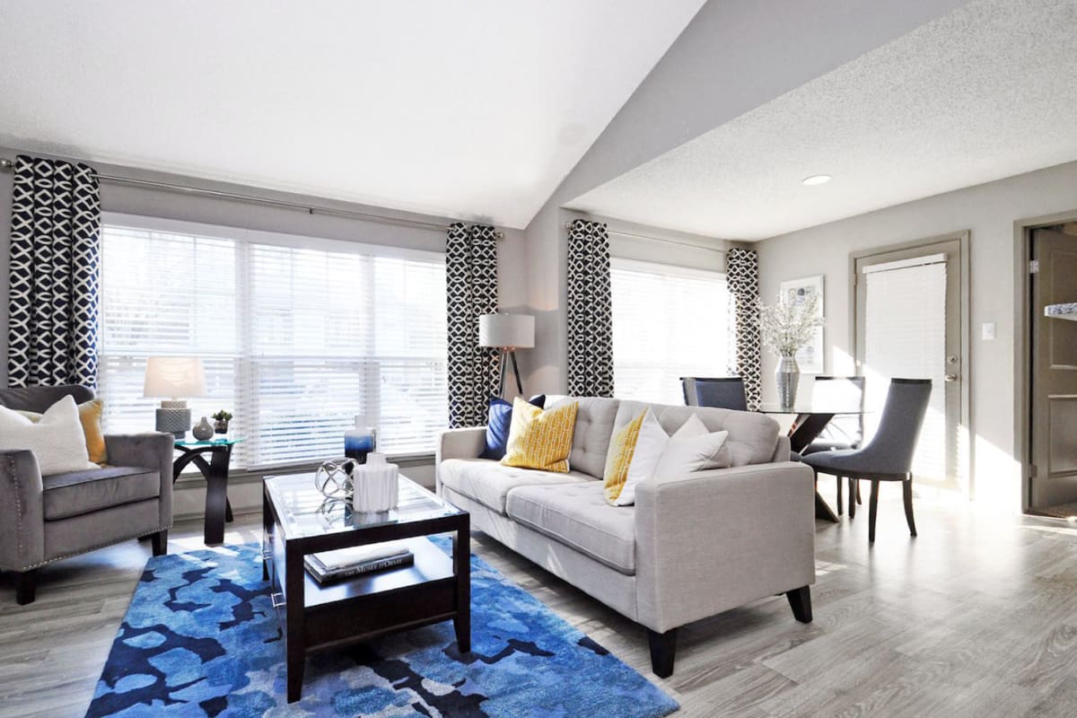 Model living and dining space at Maynard of Augusta in Augusta,Georgia