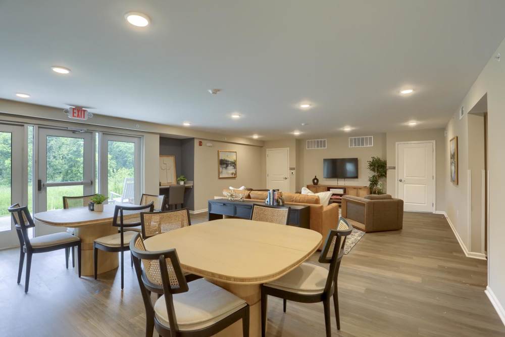 Community room at Normandy Lofts in Shippensburg, Pennsylvania