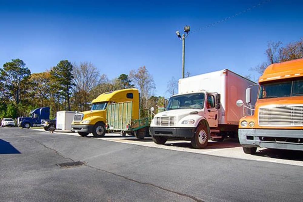 Commercial parking at Metro Self Storage in Rex, GA