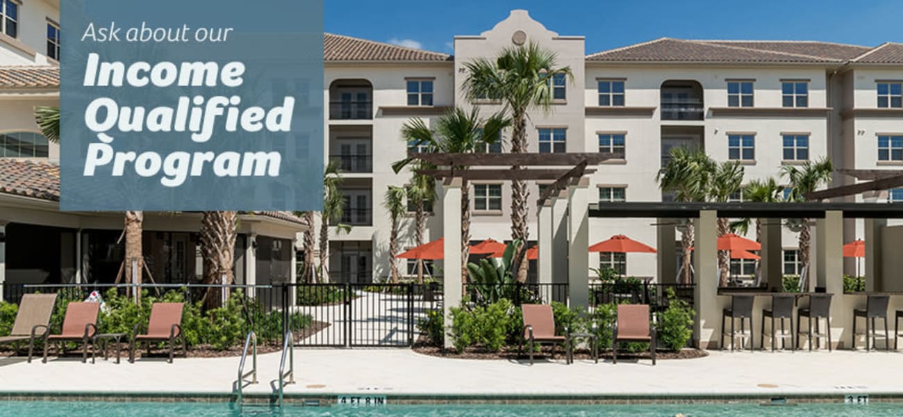 Main building at Merrill Gardens at ChampionsGate in ChampionsGate, Florida.