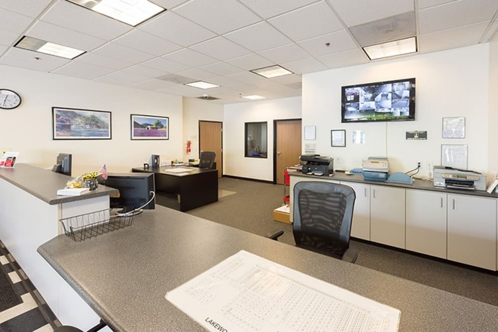 Lobby at Lakewood Self Storage in Lakewood, California