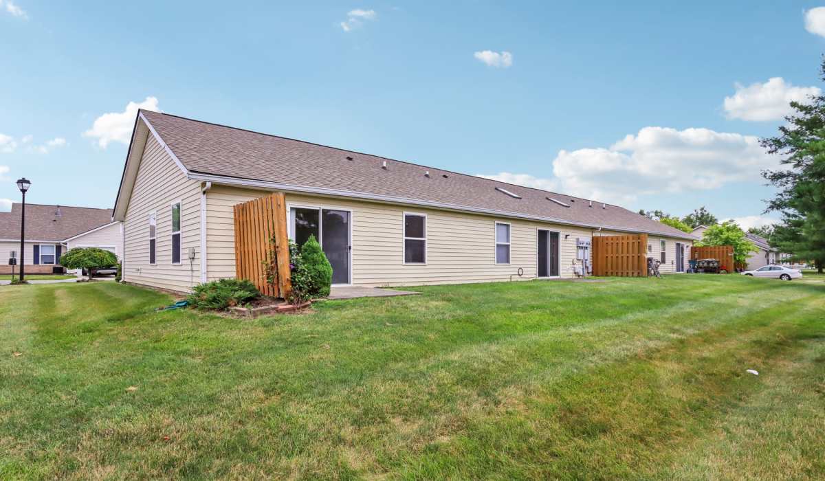 Side view of an exterior at Broadway Village Apartments in Greenfield,Indiana