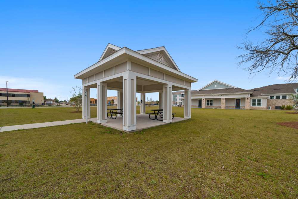 Sit out area inside the lawn at The Park at Massalina in Panama City,Florida