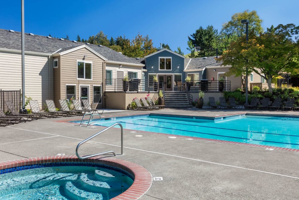 Our community's pool at Haven at Golf Creek in Portland, Oregon