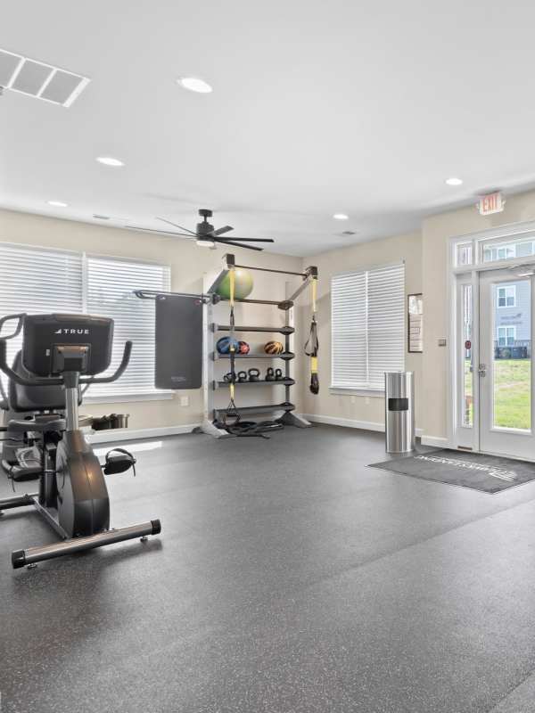 State-of-art fitness center at Hawks Landing in Hickory, North Carolina