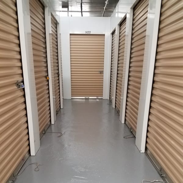 Climate-controlled indoor storage units at StorQuest Self Storage in New Haven, Connecticut