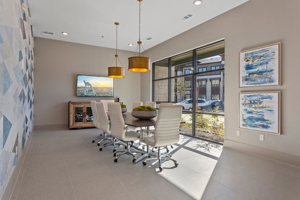 Resident conference room at Olympus Hudson Oaks in Hudson Oaks, Texas