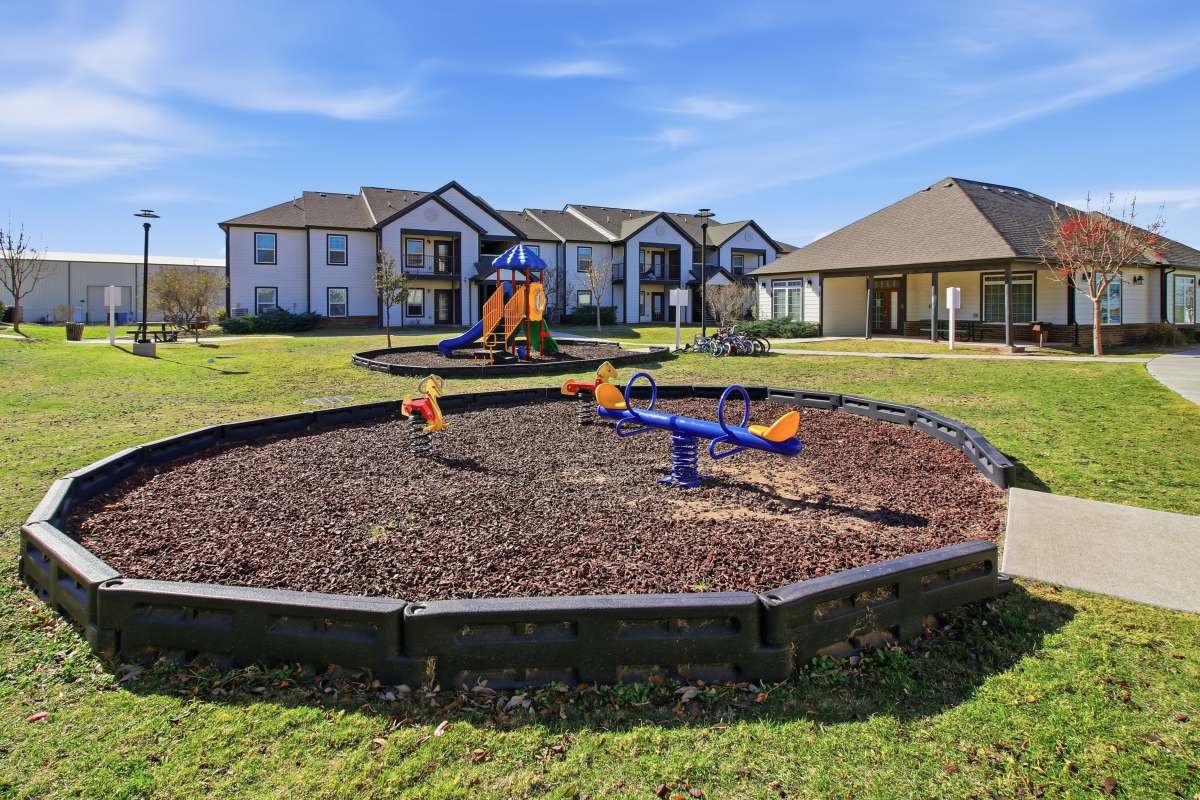 Kids play area at Glenn Park in San Angelo, Texas
