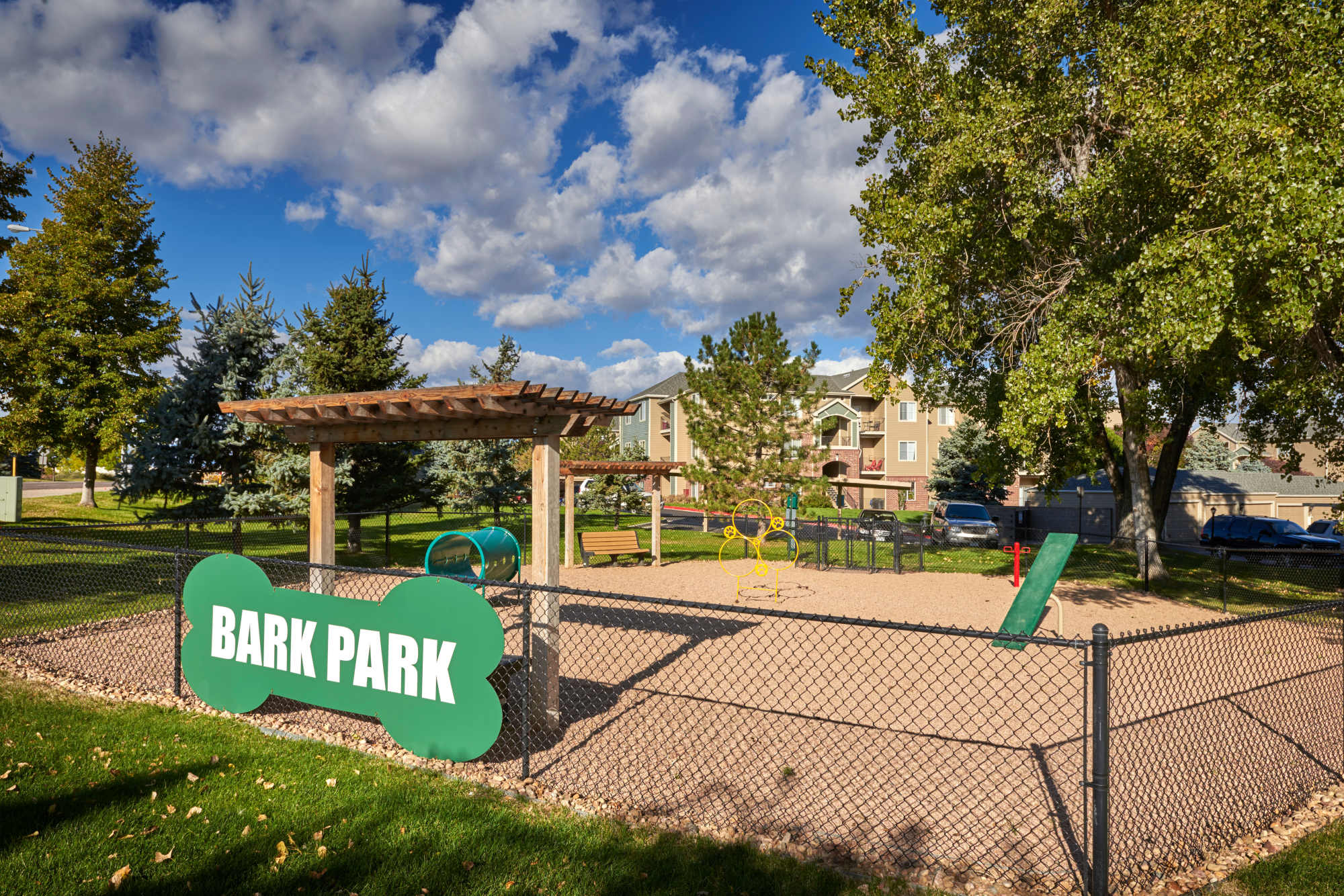 Bark park at Promenade at Hunter's Glen Apartments in Thornton, Colorado