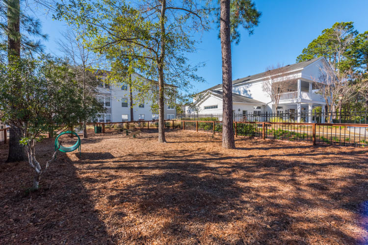 Onsite dog park at Ingleside Apartments in North Charleston, South Carolina