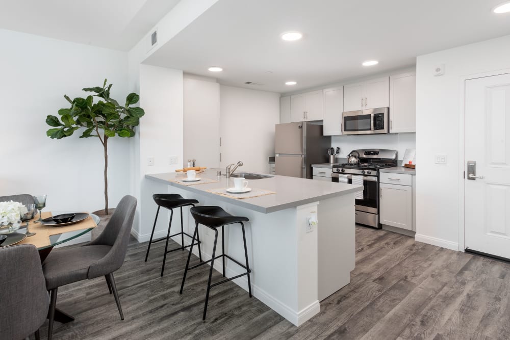 Apartment kitchen at Azure Apartment Homes in Santa Maria, California