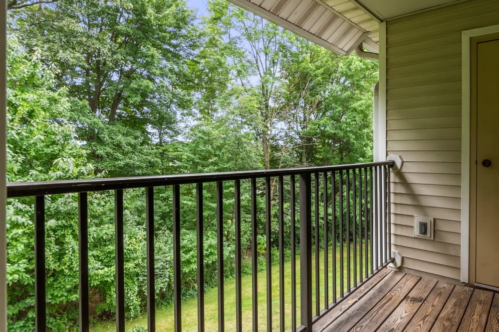 Balcony at The Place at Catherine's Way in Manchester, Connecticut