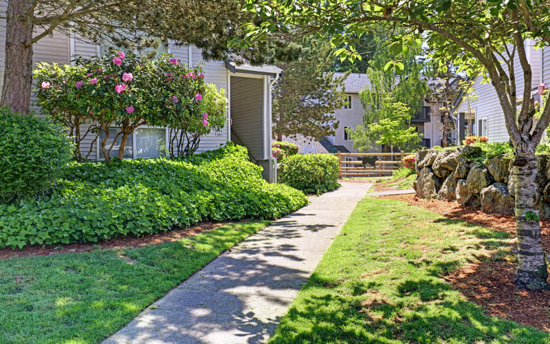 A walkway at Cascade Ridge in Silverdale, Washington