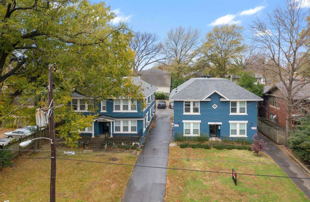 Aerial view of an apartment at Hawthorne Park in Memphis,Tennessee