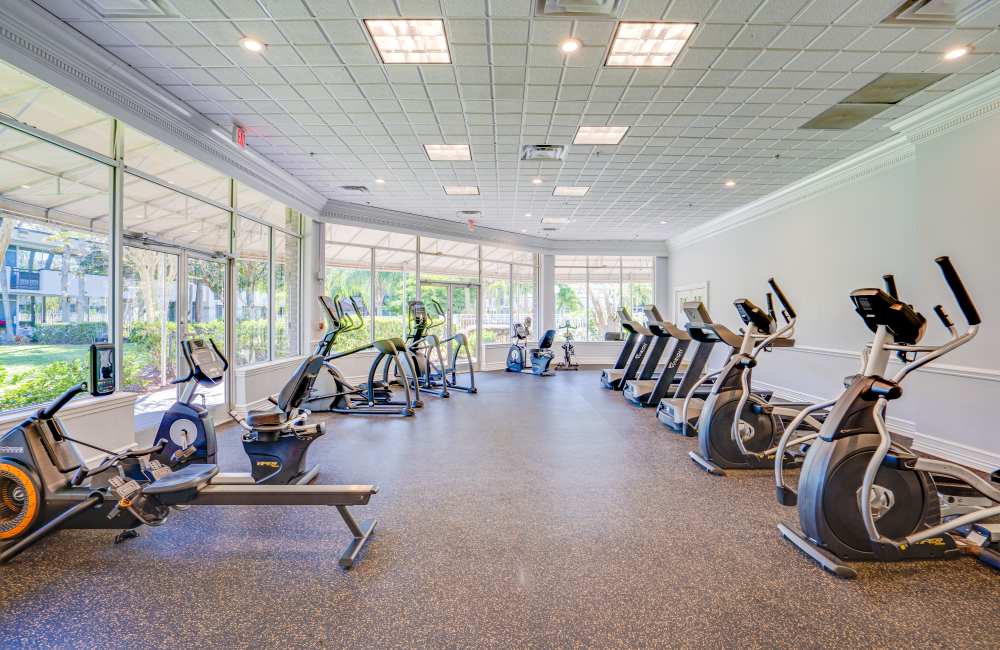 Fitness center at MainGate Village in Kissimmee, Florida    