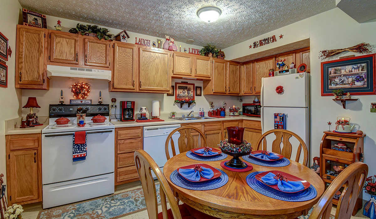 Kitchen at Canterbury Place in Elkins, West Virginia