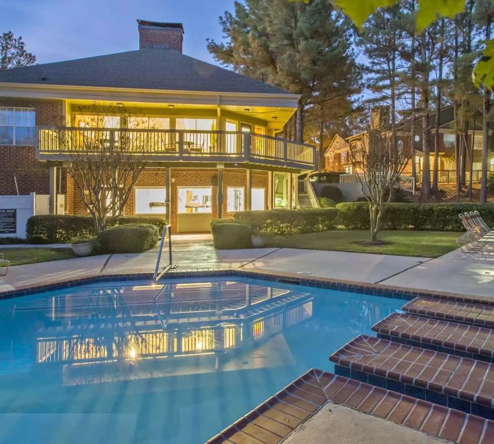 Pool area at Anzio in Lawrenceville, Georgia