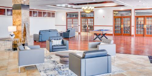 Community clubhouse at West Bay Village in Kissimmee, Florida