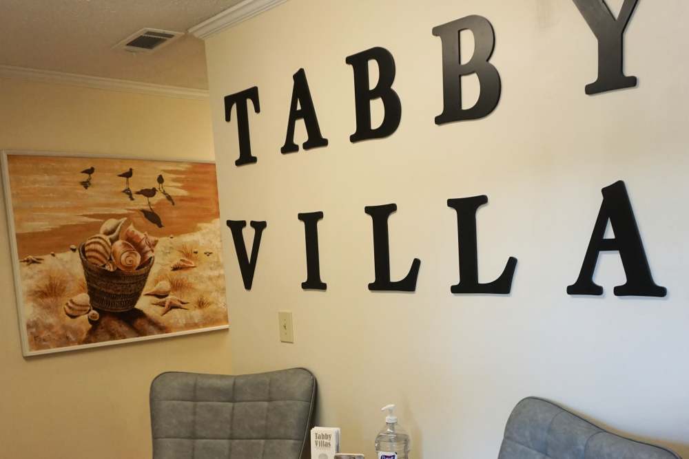 leasing office foyer at Tabby Villa Apartments in Savannah, Georgia