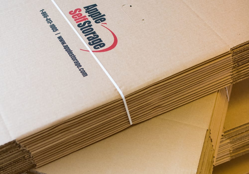 Boxes available at Apple Self Storage - Thunder Bay - Marks St. in Thunder Bay, Ontario