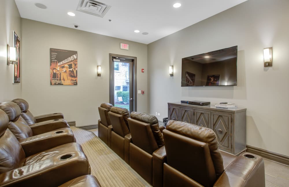 Media room at The Gates of Deer Grove Apartment Homes in Palatine, Illinois