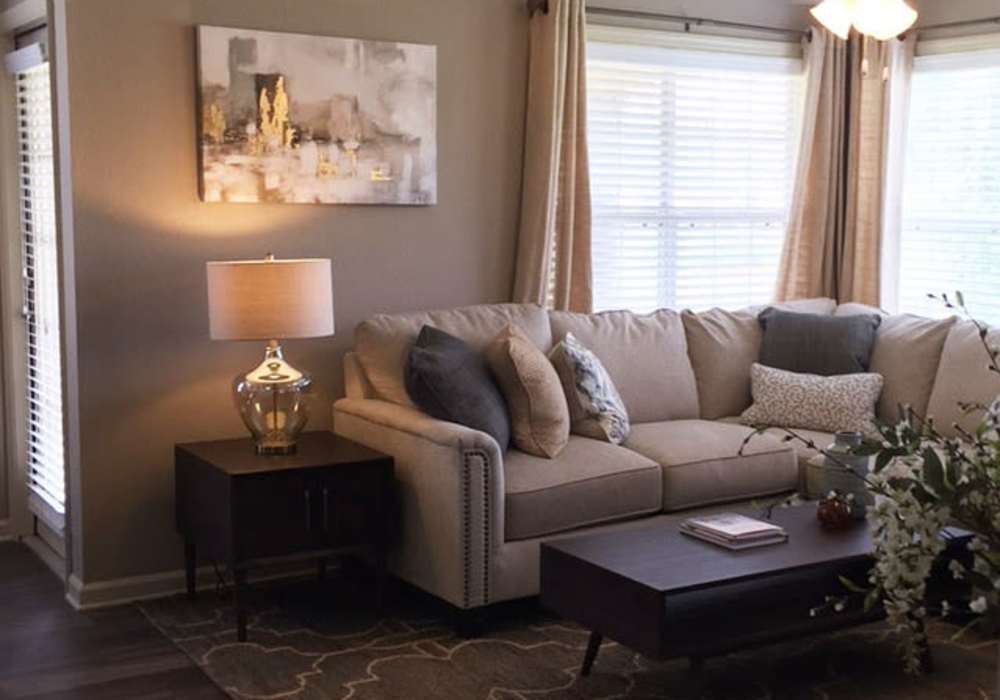 Spacious living room at The Reserve at Kanapaha in Gainesville, Florida