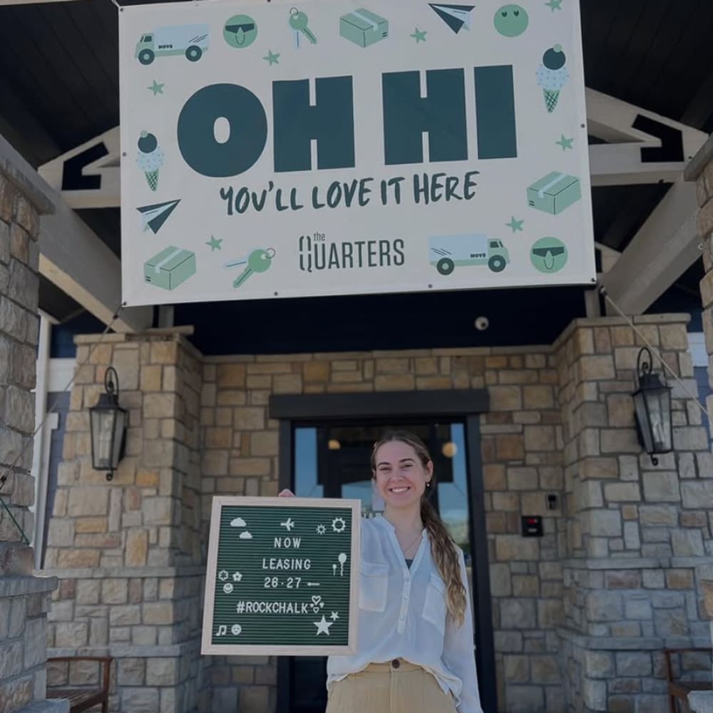Staff member at The Quarters Lawrence in Lawrence, Kansas